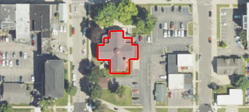 Mixed-Use Corner Retail Building