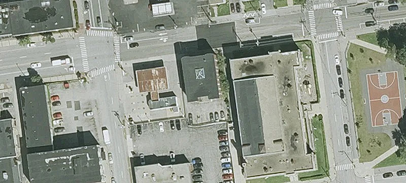 Three-Story Brick Apartment Building