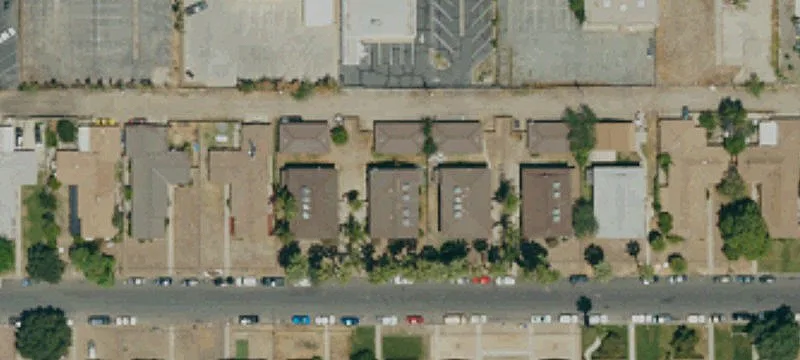 Adjacent Fourplex Apartment Buildings