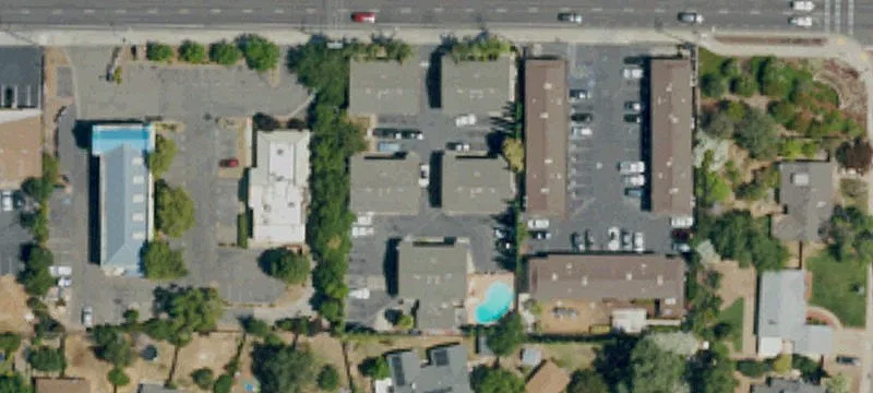 Retail Center at Busy Intersection