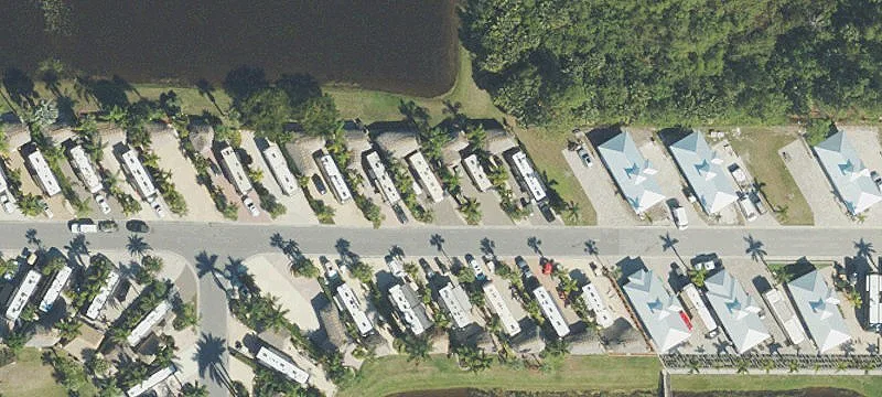 RV Park Lot with Tiki Hut