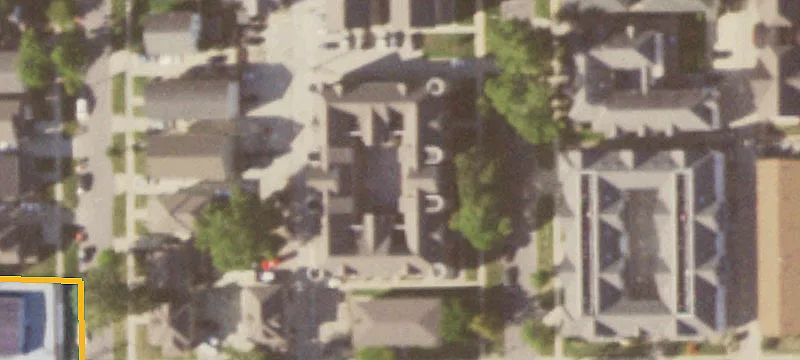 Multifamily Apartment Building with Balconies