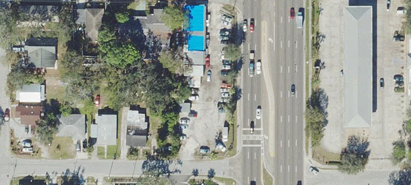 Commercial Development Site with Auto Building