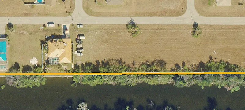 Oversized Waterfront Canal Lot