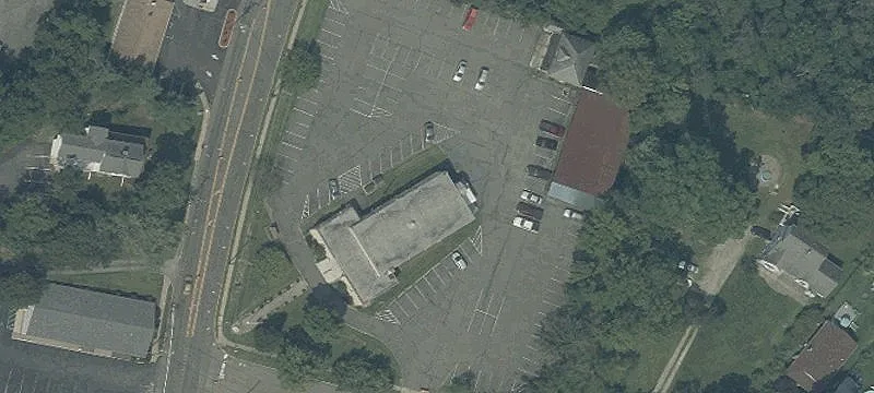 Parking Lot with Outbuildings