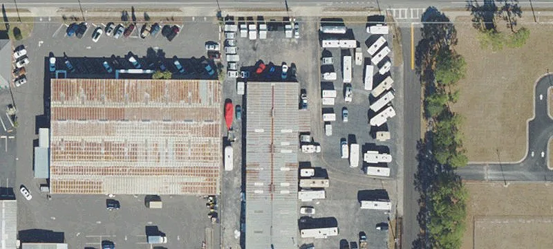 Automotive Facility with Hydraulic Lifts
