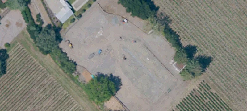 Cabernet Sauvignon Vineyard with Two Wells