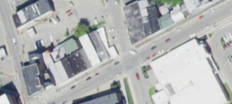 Corner Retail Storefront with Two Entrances
