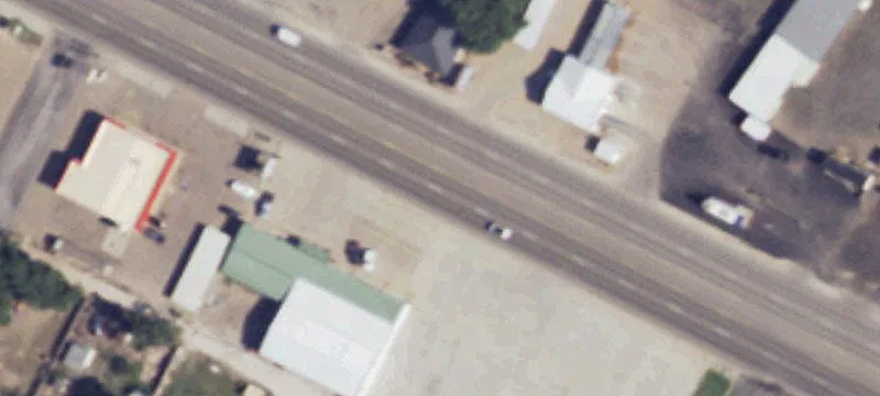 Retail Building with Paved Parking