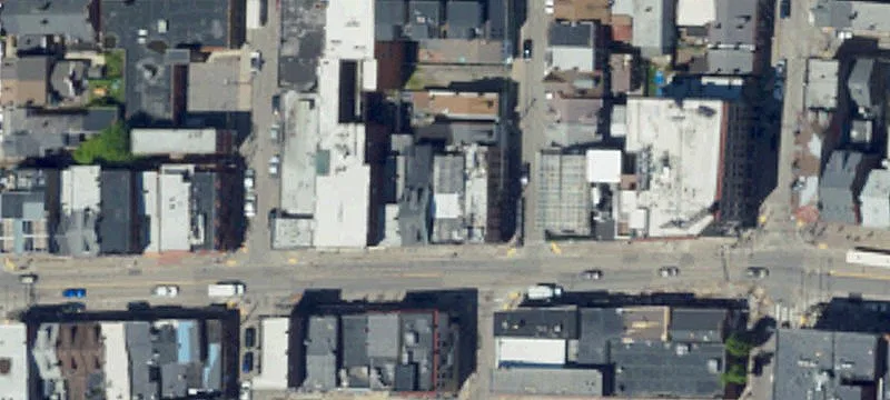 Corner Retail Building with Rooftop