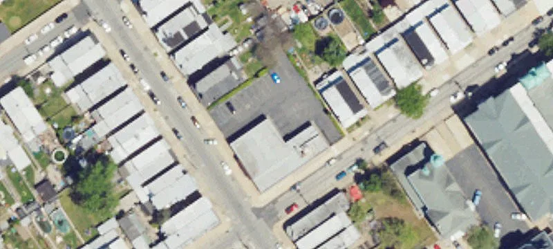 Brick Office Building on Corner Lot