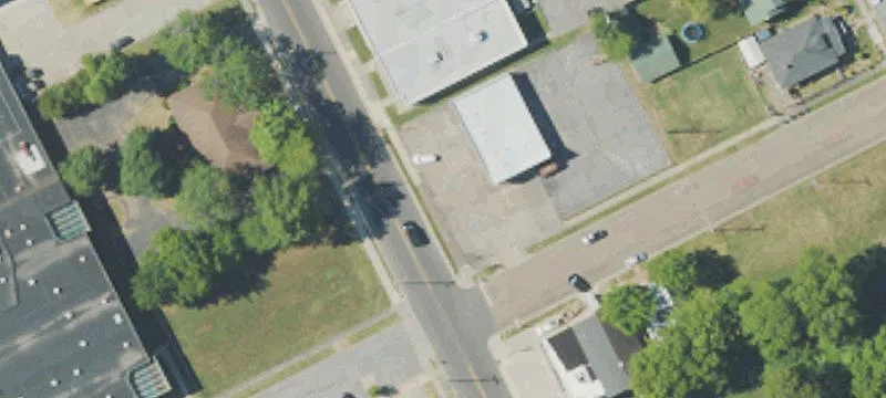 Office Building with Fenced Backyard