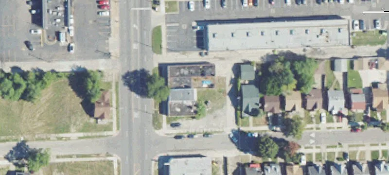 Retail Storefront with Fenced Lot