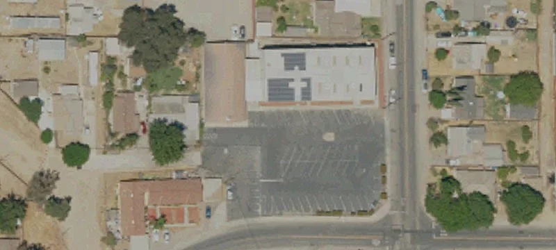 Church Campus with Two Buildings