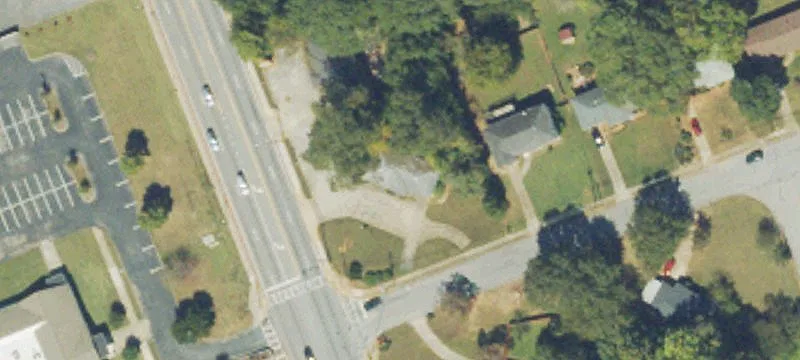 All-Brick Office Ranch on Corner Lot