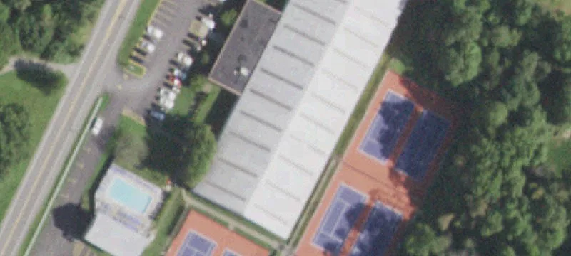 Warehouse Building with Outdoor Courts