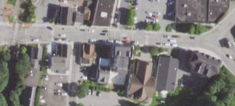 Mixed-Use Building with Corner Lot