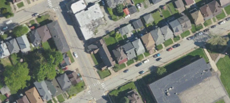 Brick Church on Corner Lot