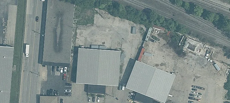 Modern Industrial Facility with Docks