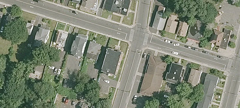 Three-Story Brick Multifamily Building