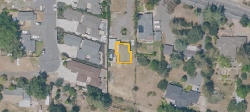 Fenced Buildable Residential Lot