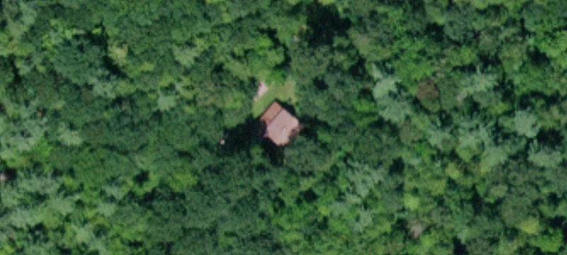 Secluded Land with Chalet and Waterfalls