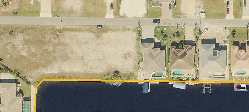 Gulf Access Waterfront Lot with Seawall