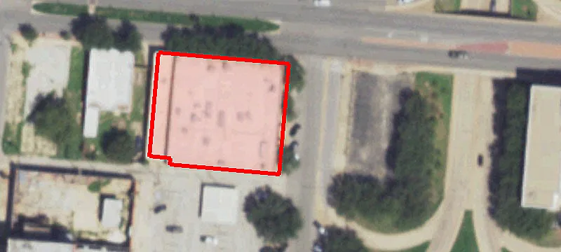 Office Building with Adjacent Parking