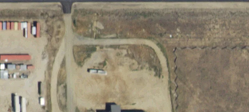 Fenced Ag Fertilizer Storage Facility