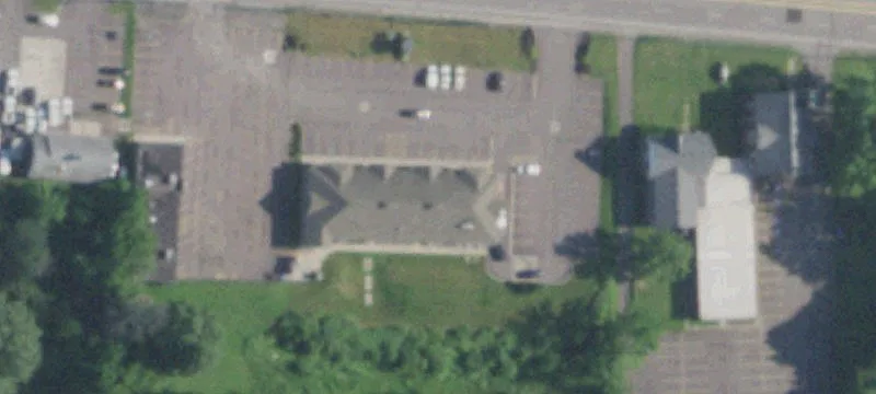 Retail Strip Mall with Signage