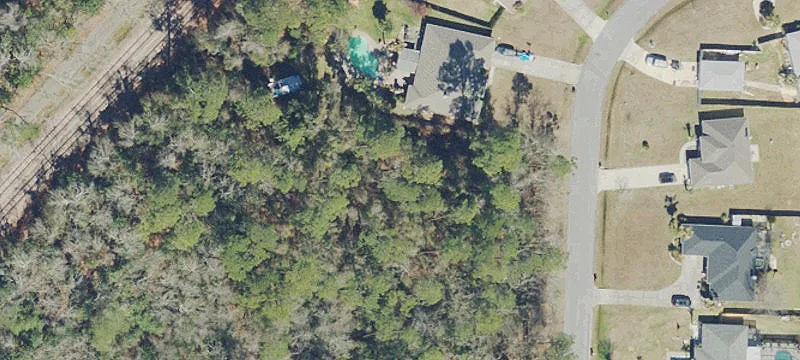 Flat Partially Cleared Residential Lot