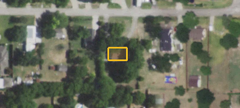 Residential Lot with Wood Fence