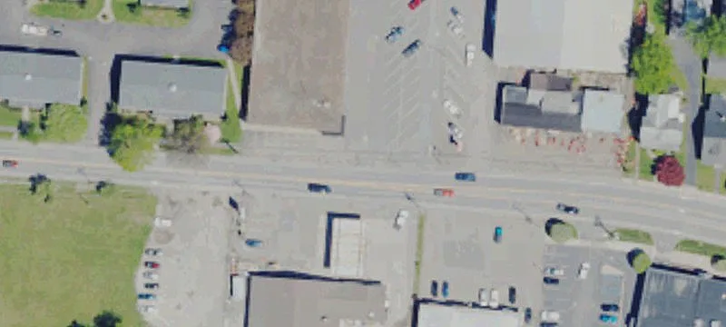 Retail Building with Large Parking Lot