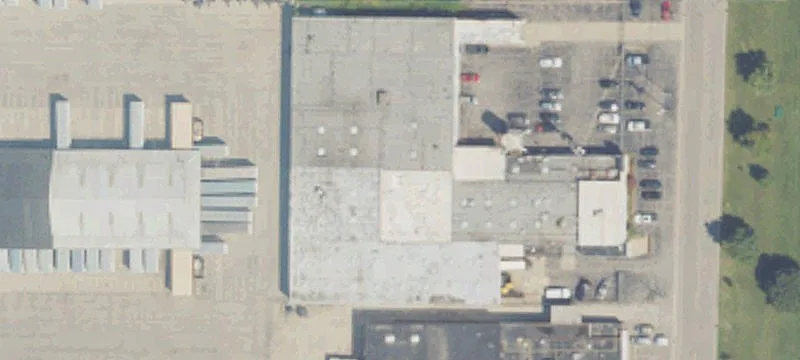Industrial Manufacturing Building with Cranes