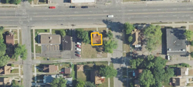 Auto Dealership Building with Yard