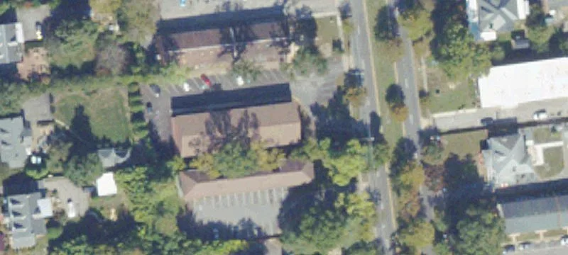 Brick Multifamily Building with Parking