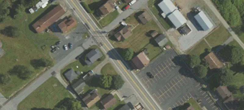 Vacant Commercial Building with Garage