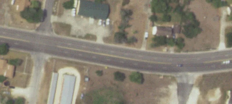 Single-Story Office Building with Paved Parking