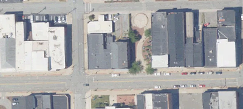 Mixed-Use Brick Building with Apartments