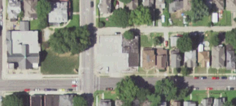 Gutted Corner Retail Building