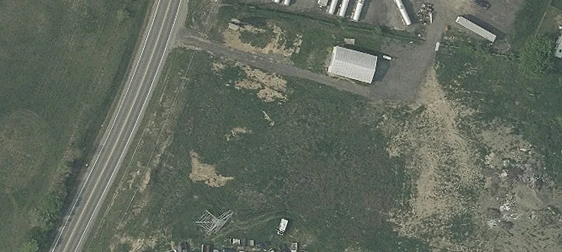 Fenced Commercial Land Parcel