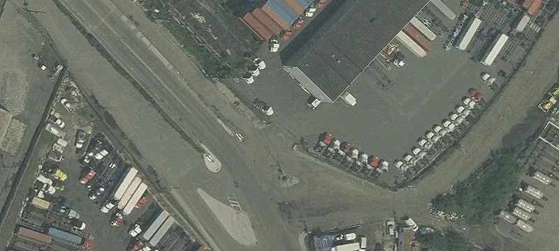 Truck Terminal with Dock Doors