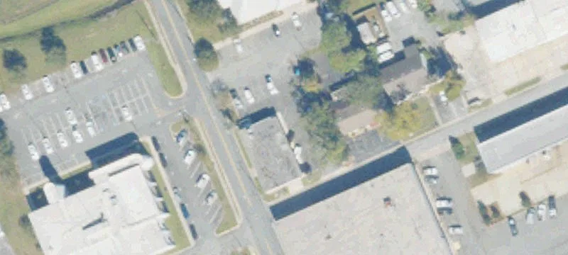 Brick Corner Commercial Building