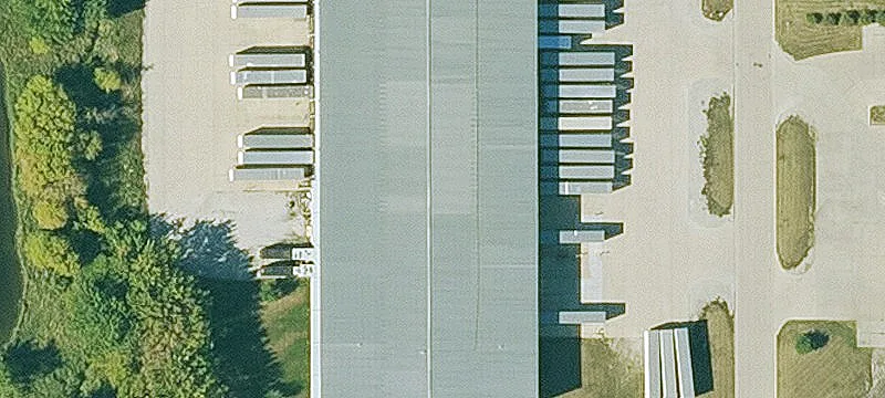 Heated Truck Service Facility with Wash