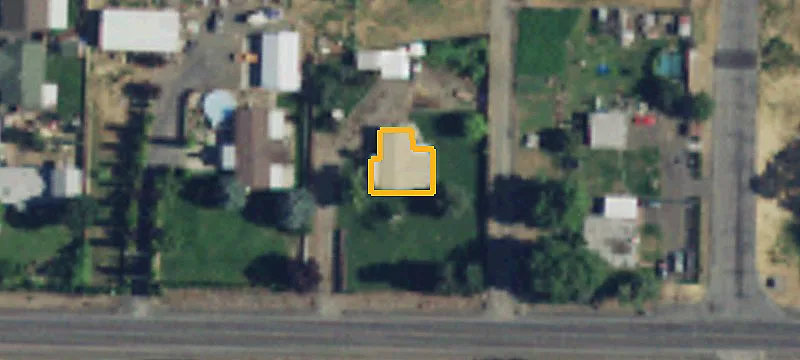 Flat Development Land with Existing Home