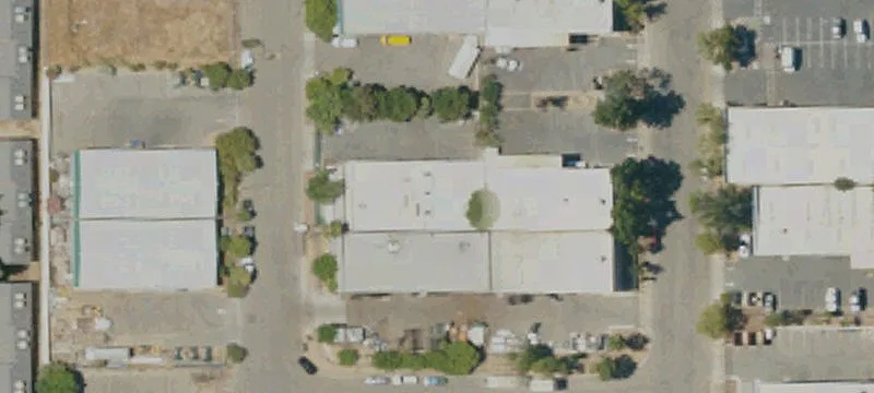 Industrial Warehouse with Storage Container