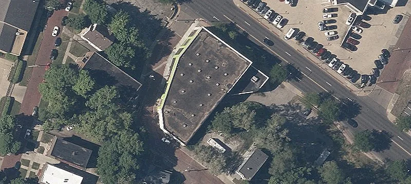 Commercial Building with Parking Lots