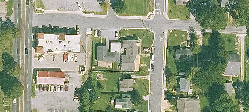 Commercial Corner Lot with Small Building