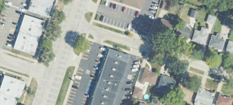 Retail Strip Mall with Signage