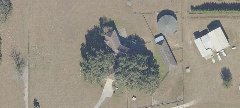 Horse Equestrian Farm with Two Barns